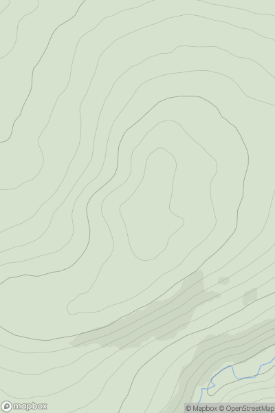 Thumbnail image for Brunt Hill [Firth of Forth to the River Tweed] showing contour plot for surrounding peak